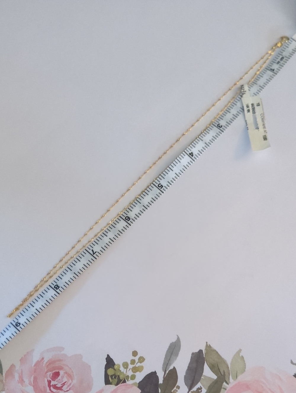 18in 14k Singapore Gold Chain Necklace